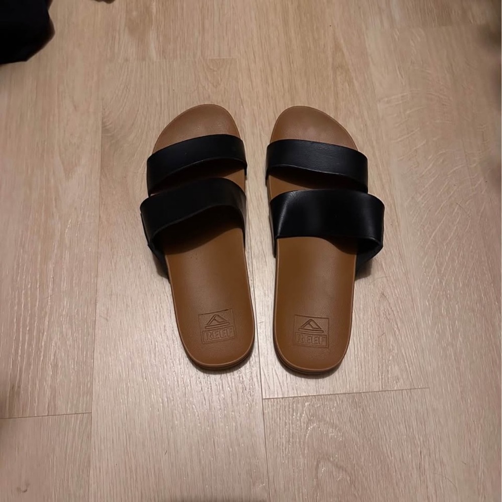 Reef black sandals